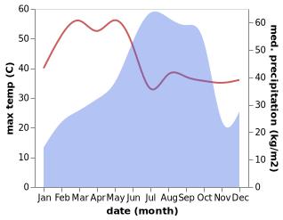 temperature and rainfall during the year in Malkangiri