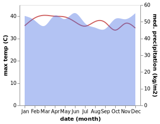 temperature and rainfall during the year in Daludalu