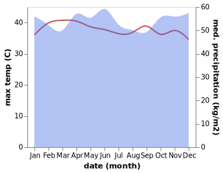 temperature and rainfall during the year in Sedinginan