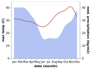 temperature and rainfall during the year in Mzuzu