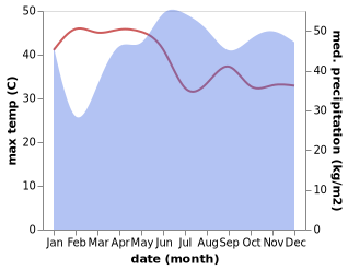 temperature and rainfall during the year in Dalorong